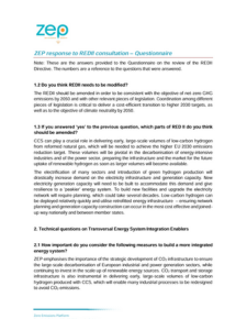 Recommendations for the REDII Directive