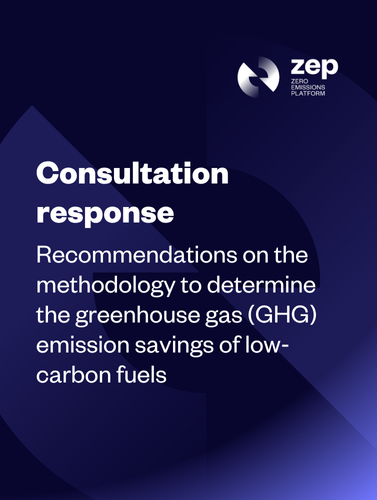Recommendations on the methodology to determine the GHG emission savings of low-carbon fuels