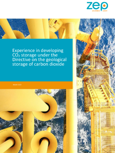 Experience in developing CO2 storage under the Directive on the geological storage of carbon dioxide