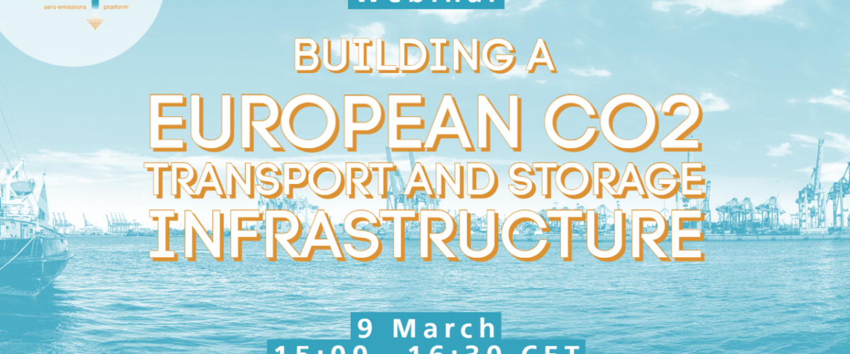 Webinar: Building a European CO2 transport and storage infrastructure