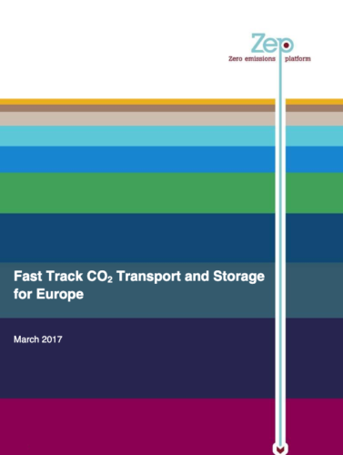 ZEP Launches Fast Track CO<sub>2</sub> Transport and Storage for Europe report