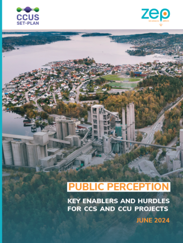 Public perception: Key enablers and hurdles for CCS and CCU projects