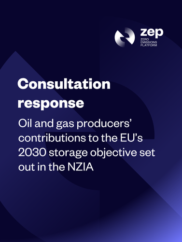 Response to the public consultation on O&G’s contributions to the EU’s 2030 storage objective set out in the NZIA