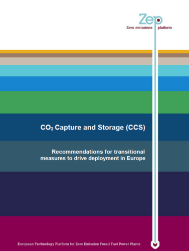 Recommendations for transitional measures to drive CCS deployment in Europe