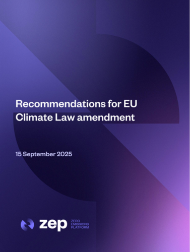 Recommendations for the EU Climate Law amendment
