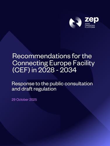 Recommendations for the Connecting Europe Facility (CEF) 2028 – 2034